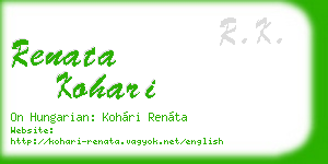 renata kohari business card